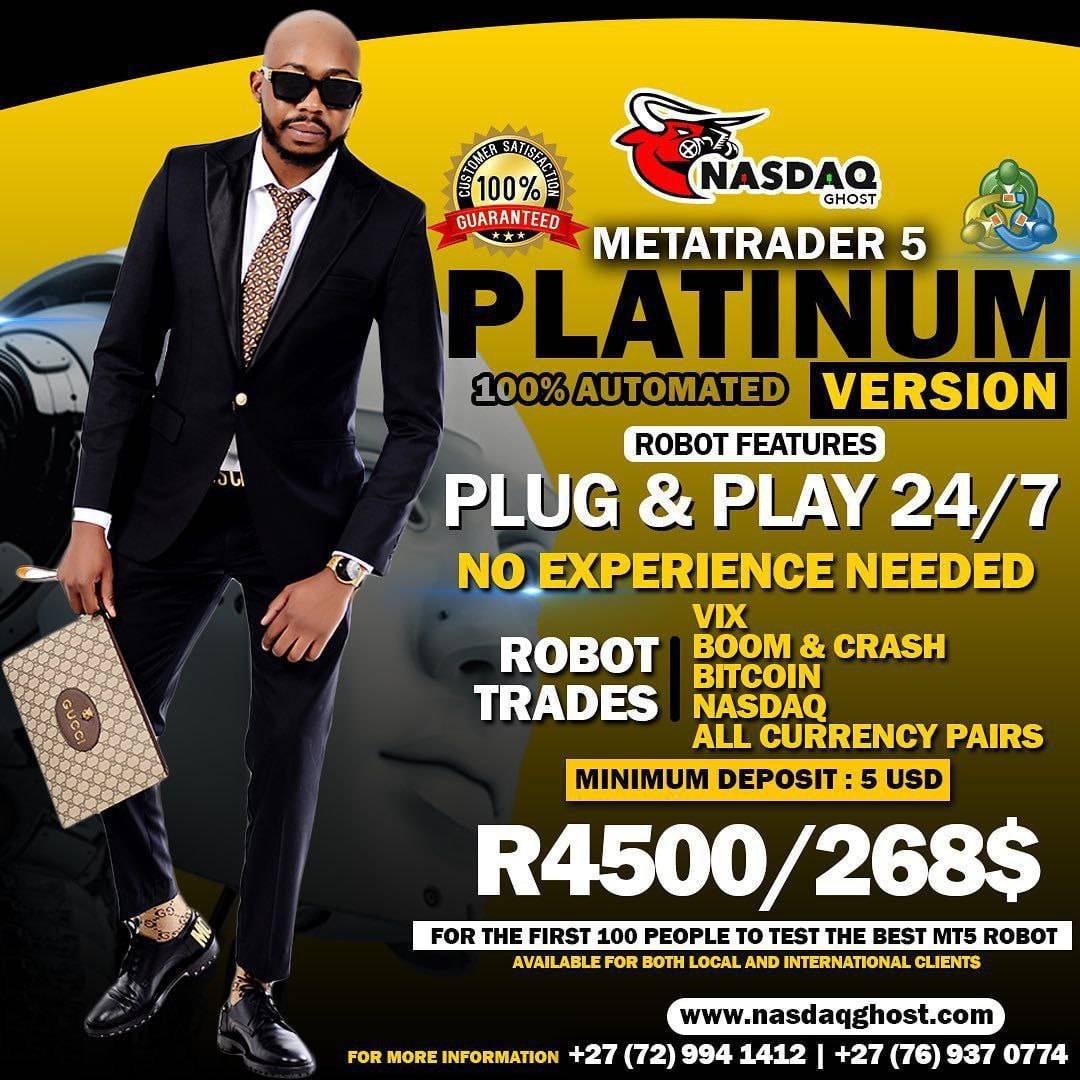 NASDAQ Ghost Platinum EA MT4 Unlimited