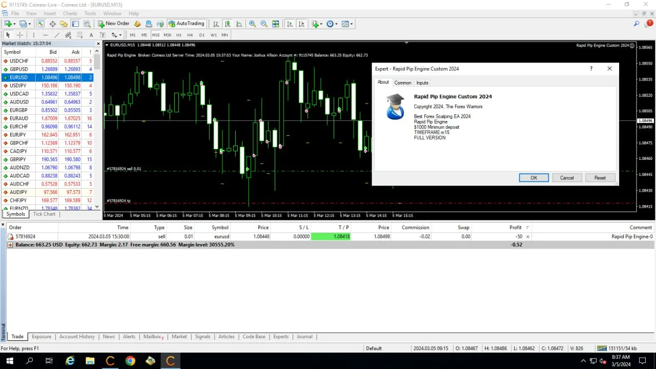RAPID PIP ENGINE, RAPID PIP ENGINE EA MT4 Features, RAPID PIP ENGINE MT4 Reviews, RAPID PIP ENGINE MT4 Download, forex bot, forex ea, forex ea mt4, forex expert advisor, forex robot, forex trading, forex trading mt4, meta trader 4, Metatrader 4, mt4, robot ea, EA for FTMO, EA for MFF, Prop Firm, Pass FTMO, EA for Funds, FTMO, MFF, EIGHTCAP, Best Forex EA,