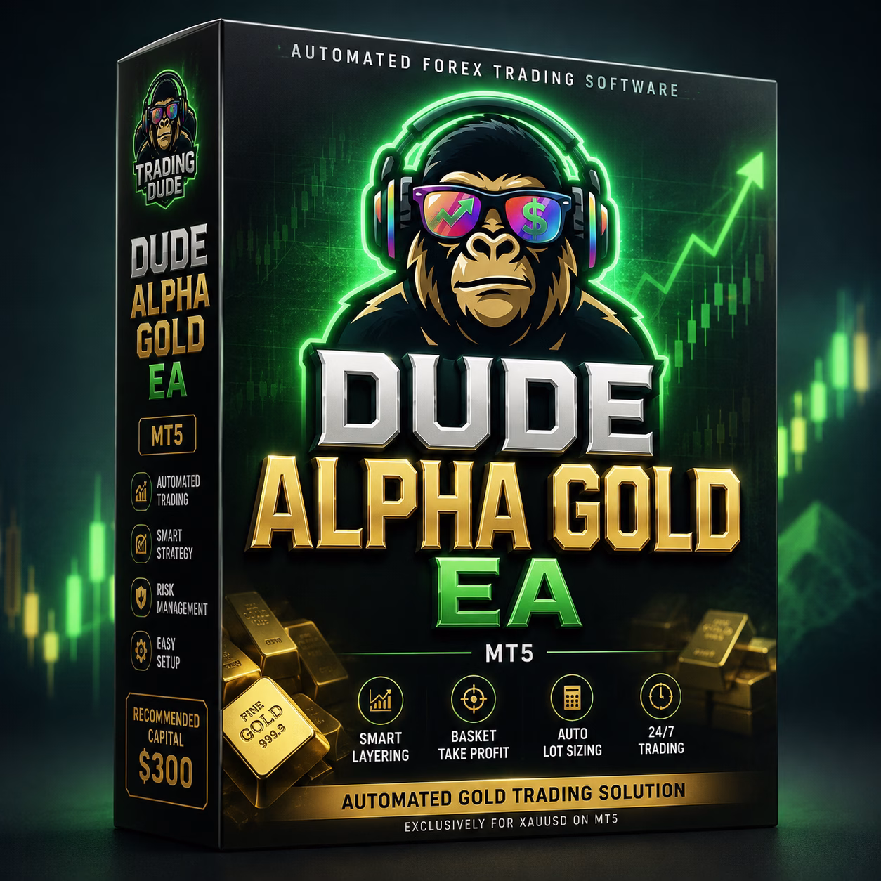 Dude Alpha Gold EA MT5 Unlimited + Set Files